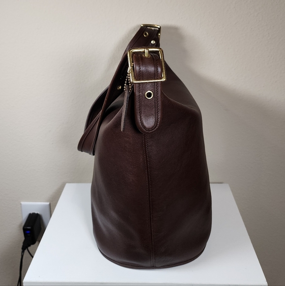 Vintage Coach Mahogany Duffle Sac #9085 - Picture 7 of 15